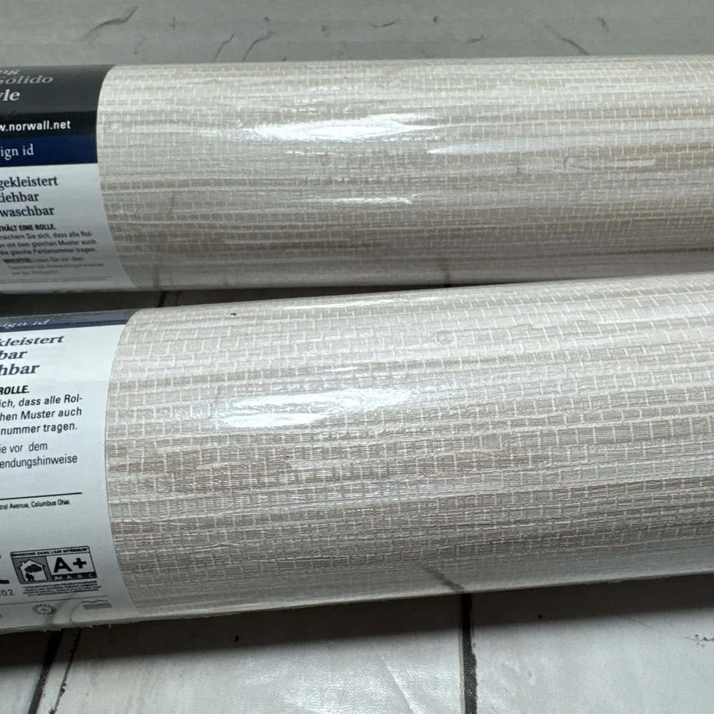 Norwall Concerto Collection NT33708 284A Grasscloth Wallpaper Taupe 2 Rolls